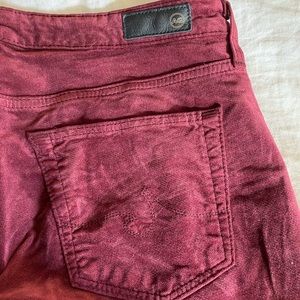 AG Velvet Skinny Jeans